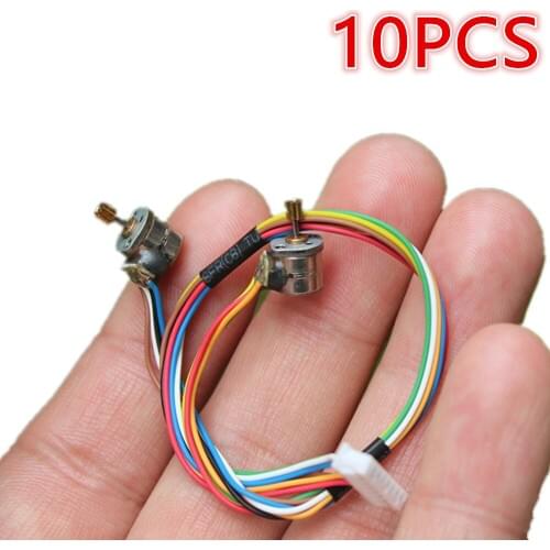 10PCS/LOT 6mm micro stepper motor With gear Two-phase four-wire stepper motor Small 2-phase 4-wire stepping motor