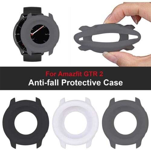 Silicone Watch Case For Huami Amazfit GTR 2 Smart Watch Anti-fall Protector Soft Protective Case Shell Frame Accessories