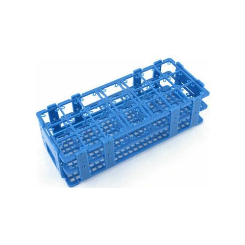 Teal Blue Plastic 21 Holes Box Rack Holder for 50ML Centrifuge Tubes