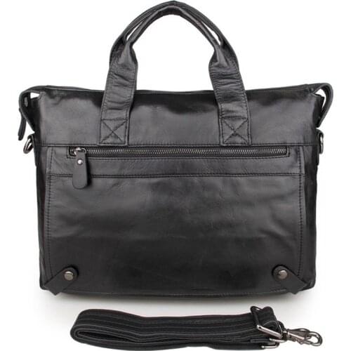 Fathers Day Gift Mens Vintage Cow Leather Briefcase Messenger Shoulder Portfolio Laptop Bag Case Handbag Shoulder Bags For Men