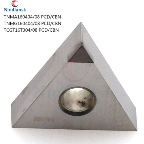 TNMA160404 TNMG160408 PCD CBN TCGT16T304 PCD CBN high quality Diamond Inserts Blade External Turning Tool Lathe Tool For CNC