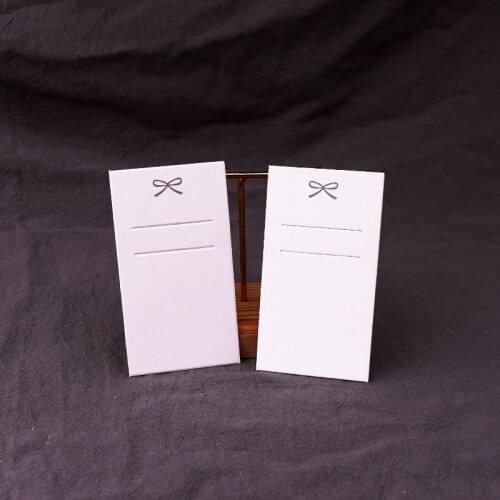 50PCS/LOT 5.5*10cm White Jewelry Hairpin Packaging Paper Card Rectangle Hair Clip Clasp Display Cardboard Accessory Princess