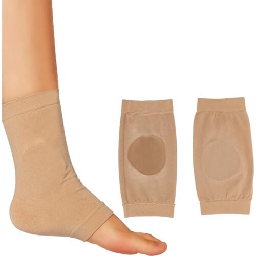 1 Pair Soft Shoe Boots Elastic Gel Bandage Nylon Sleeve Ankle Heel Foot Support Protective For Ice skate Horse Riding Breathable