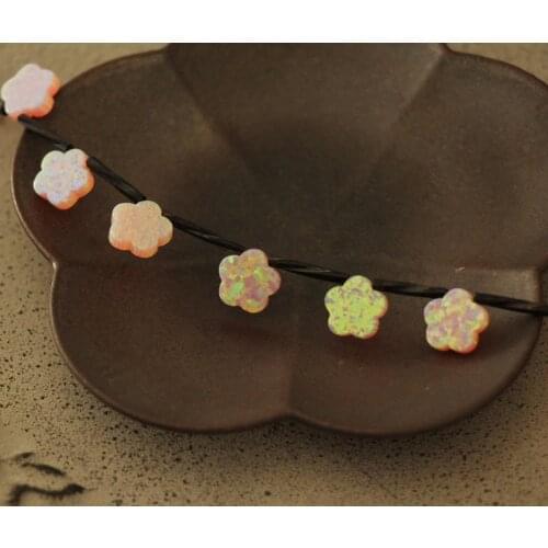 1 PCS synthetic opal pink floret 10 mm