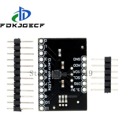 10PCS MPR121 Breakout V12 Capacitive Touch Sensor Controller Module I2C keyboard Development Board For Arduino