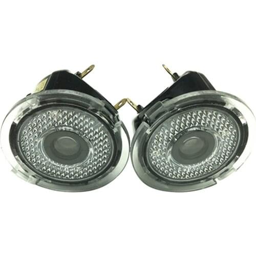 2Pcs Car Welcome Light LED Car Door Lighting Logo Projector Rearview Mirror LED Photo Lights Welcome Shadow Lights Fit For Ford