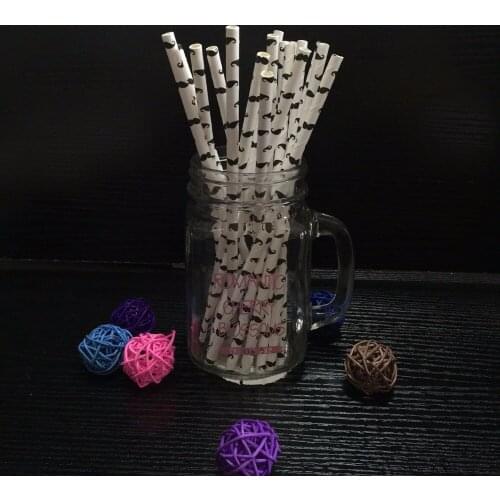 20pcs/lot Mustache Beard Paper Chevron Drinking Straws For Kids Birthday Wedding Party Evening Christmas Decoration