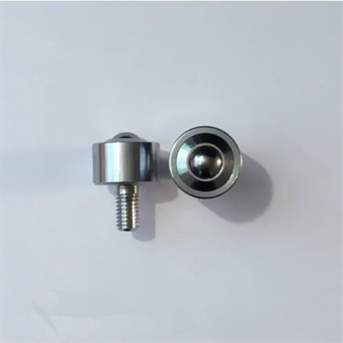 4pcs KSM8-FL Robot wheel ball roller wheel M6 thread bolt rod mount ball caster solid carbon steel Ball transfer unit