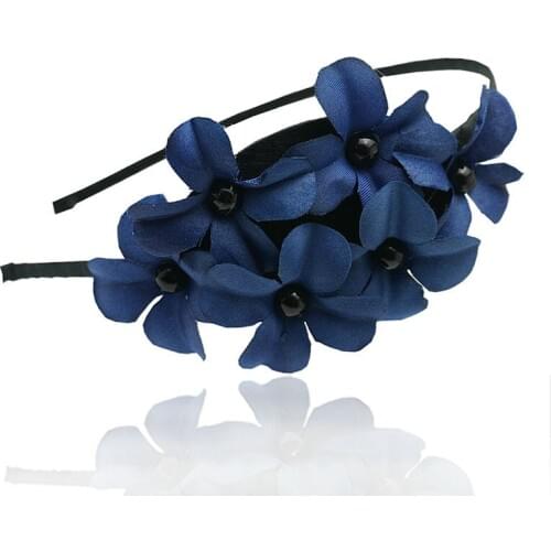 Free shipping Pearl pendant three-dimensional multi-layer super large flower headband hair bands hair accessory headwear