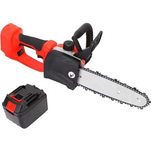 Cordless chain saw, lithium battery, high-power electric chain saw, outdoor wireless tree-cutting saw, logging saw, electric saw