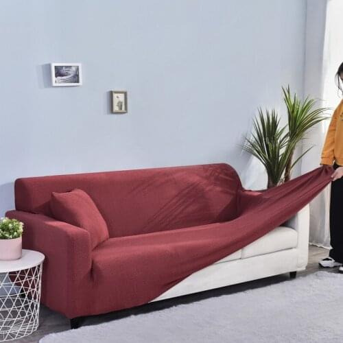 Living Room Sofa Cover Waterproof Suitable for 90-300cm Couch 12 Colors