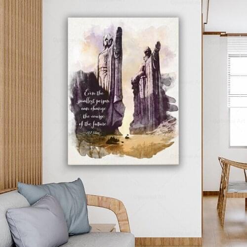 J.R.R. Tolkien Quote Wall Art Canvas Print Fantasy Literature Classic Movie Poster Art Painting Living Room Home Wall Decor