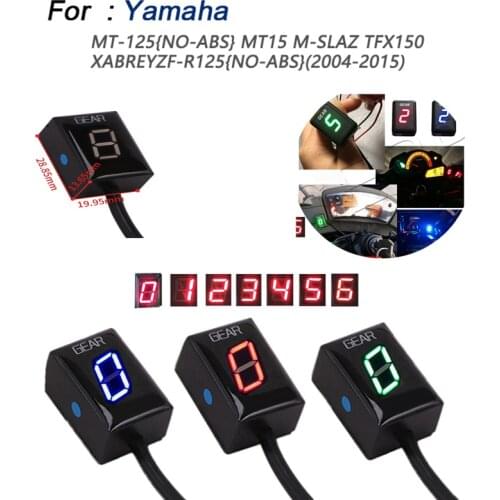 Motorcycle 6 Speed LED Direct Plug-in Red/Blue/Green Display Indicator light Source for Yamaha MT-125 MT15 TFX150 YZF-R125