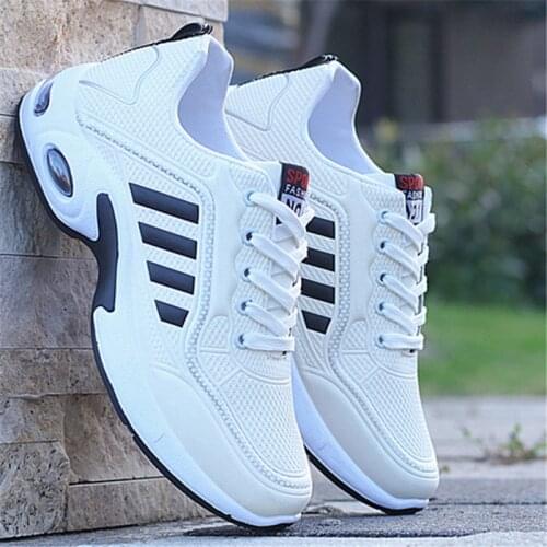 2021 New Men Shoes Air Cushion Sneakers Breathable Outdoor Walking Sport Shoes For Male Lace-up Casual Shoes Bubble Men Footwear