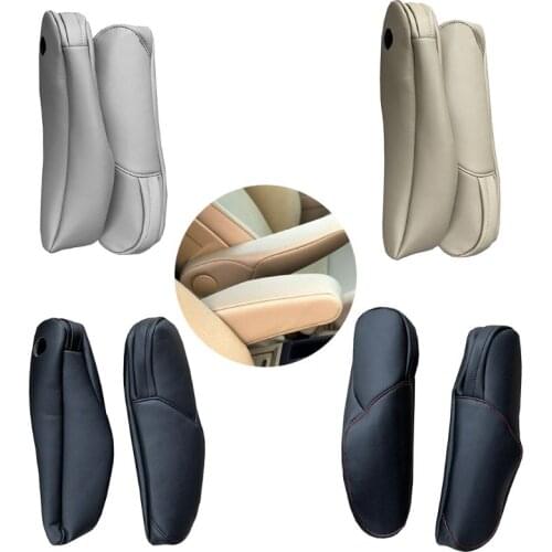 N84F for honda CRV 2010-2011 Microfiber Leather Driver / Passenger Side Seat Armrest Handle Decor Cover Protection Trim