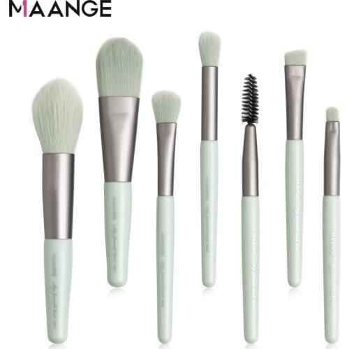 MAANGE 7Pcs/set Foundation Cosmetic Eyebrow Eyeshadow Brush Makeup Brush Sets Tools Multifunctional Cosmetic Brush Make Up Tools