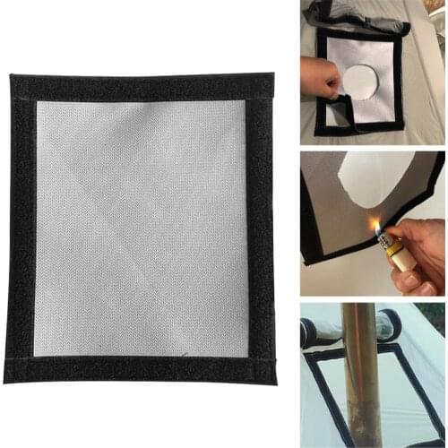 Camping Fireproof Cloth Anti-scalding Fire Resistant Tent Protector Stove Jack Chimney Pipe Vent Welding Blanket 23x20cm