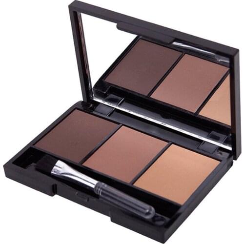 Eyebrow Powder Palette 3 Colors Long Lasting Cosmetic Makeup for Women Lady MH88