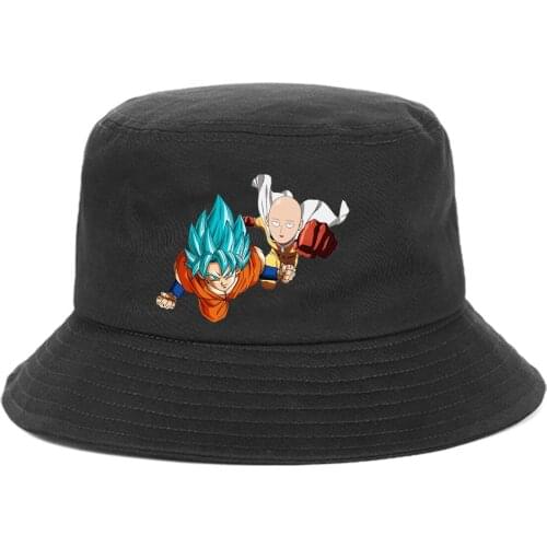 Anime ONE PUNCH-MAN Bucket Hat teenager Outdoor Summer Hip Hop Beach Sun Caps unisex Streetwear Chapeau Caps Fisherman Caps