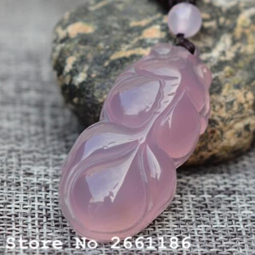 Natural Agate Pendant Purple Chalcedony Pendant Necklace Carved Cicadas are Singing Pendant Gift for Womens Jade Jewelry