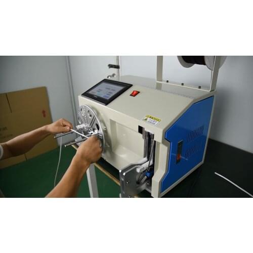 Semi-automatic cable wire spooling twist tie electric motor coil winding machine copper wire coil winding machine