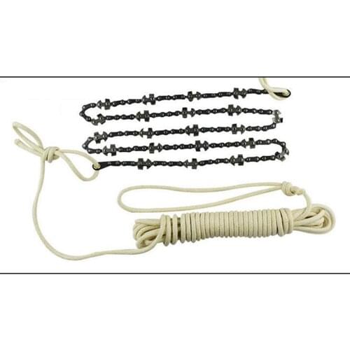48 Inch High Reach Tree Limb Hand Rope Chain Saw - Cuts Branches Easily, Blades