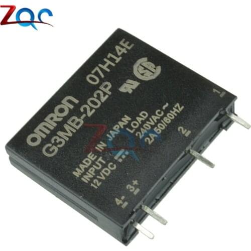 G3MB-202P DC-AC PCB SSR In 12VDC AC 2A Out 240V Solid State Relay Module S