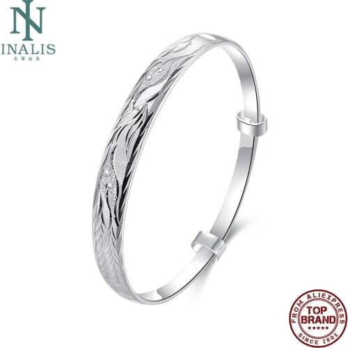 INALIS Bird Shape Bangles For Women Simple White Round Romantic Female Bangle Wedding Fashion Jewelry Gift Give Girlfriend