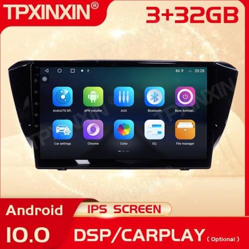 2 Din Carplay Android Radio Receiver Multimedia For Skoda SuperB 2015 2016 2017 2018 2019 GPS Navigation Video BT WiFi Head Unit
