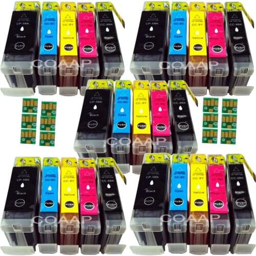 25x PGI-5 CLI-8 Compatible ink cartridge For canon iX4000 ix5000 MX700 MX850 MP500 MP510 MP520 MP530 MP600 printer