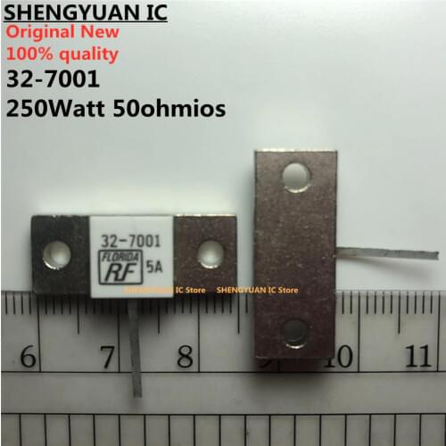 2pcs 32-7001 250W 50R 50Ohms 250Watt Single PIN TERMINATION FLANGE MOUNT 250W 50 Ohms dummy load resistor 100% New original