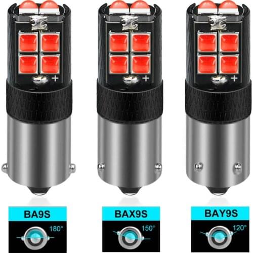 2pcs BA9S BAX9S BAY9S H21W H6W 10SMD 3030 Chips License Plate Light Car Led Bulb Canbus Auto Parking Reverse Lamp 12V 24V