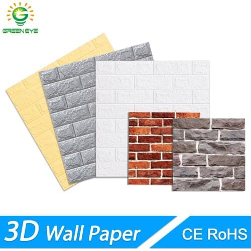 3D Wall Stickers Marble Brick Wallpaper Thicken and Self-Adhesive Waterproof DIY Kitchen Bathroom Home Wall Decal Sticker Vinyl
