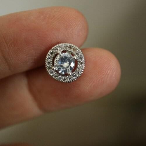 5pcs/lot Rhinestone crystal small buttons Cubic zirconia button for coat Decorative CZ sewing buttons for cashmere Knit cardigan