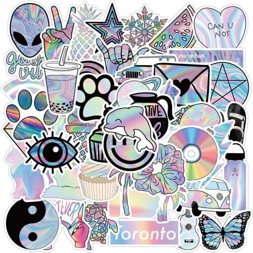 50pcs/pack Vsco Girl Stickers Aesthetic Skateboard Fridge Laptop Luggage Notebook Guitar Scrapbook Sticker car decal