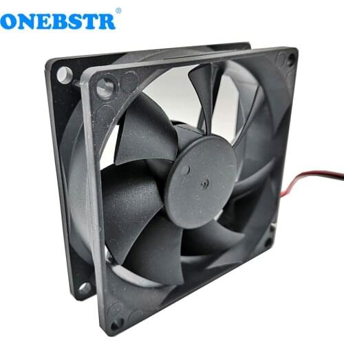 8025 Dual Ball Bearing Brushless DC Fan 12V 24V 48V 80X80X25mm Durable Computer CPU Cooler Power Supply System Heatsink Cooling