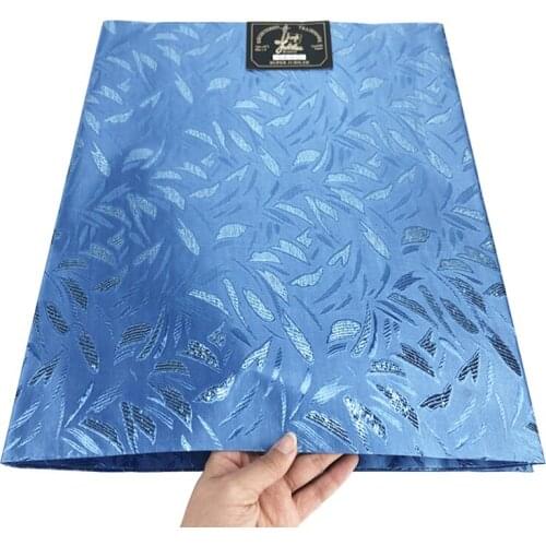 Sky blue new arrival nigerian aso oke sego headtie 2pcs 1bag african Wedding Party Sego Headtie & Wrapper 097