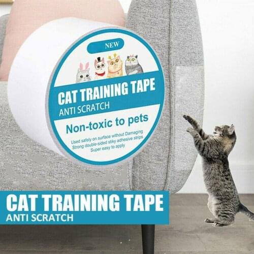 Safe Cat Scratch Deterrent Tape Anti-scratch Double Sided Sofa Protector For Carpet Furniture Couch Door Pet Training