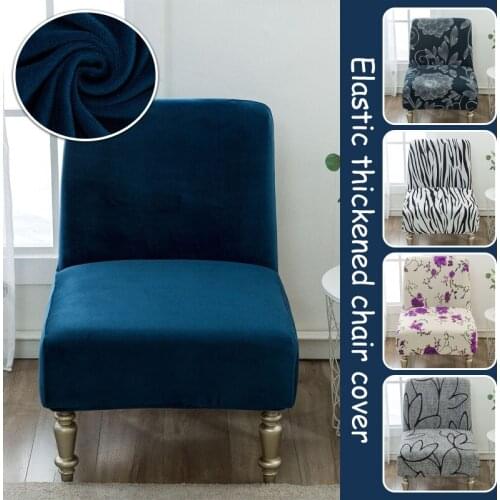 Stretch Printed Padded Chair Cover Single Sofa Cover Without Armrests Hotel Home Living Room Fat Chair Cover Protective Cover