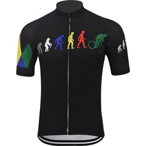 Black Short Sleeve Cycling Jersey Team Man Classic Bike Wear Jersey Cycling Clothing Maillot Outdoor Bicycle Clothes Cajastur