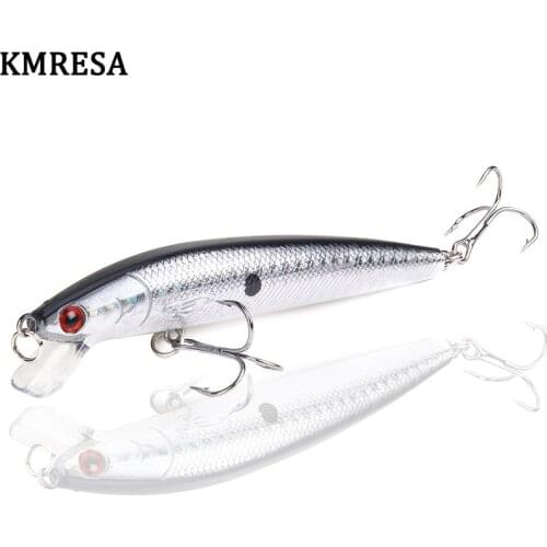 KMRESA 1pcs 7.5G Laser Minnow Fishing Lure Floating 10CM wobblers for fishing Japanese Artificial Bait Hard Crankbaits