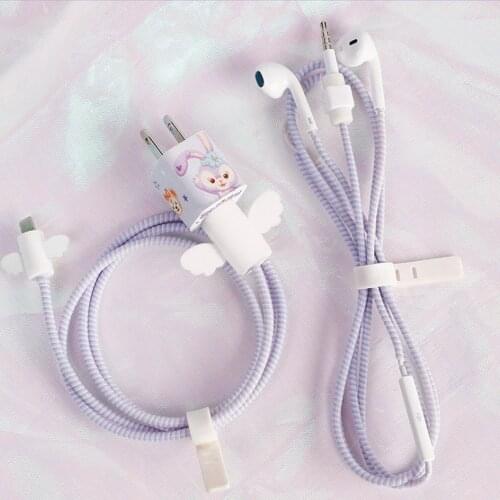 Creative Cable Winder USB Data Charging Line Cable Protector Wrap Cable Winder Organizer for iPhone Xiaomi Huawei Universal