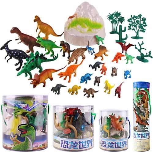 13/32pcs Of Mini Zoo Model Figures Action Toy Set Cartoon Simulation Animal Lovely Plastics Collection Toys For Children Gifts