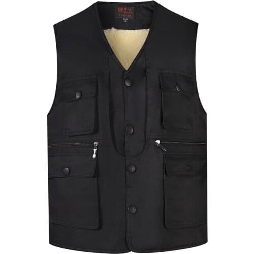 2021 New Brand Men Sleeveless Jacket Windproof Thicken Waistcoat Male plus size 4XL 5XL Winter Warm Fleece Vest Male Casual Vest
