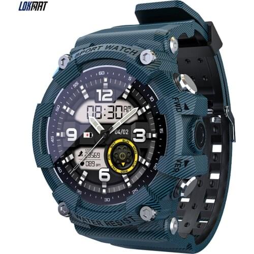 Upgraded Version LOKMAT ATTACK 2 Smart Watch Fitness Tracker Sports IP68 Waterproof Watches Heart Rate Tracker for Android IOS