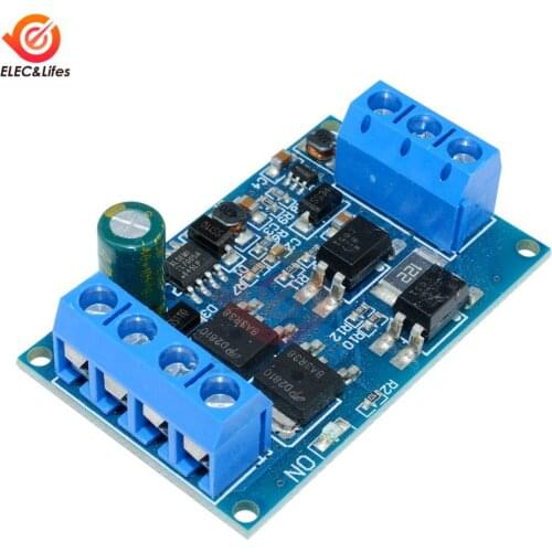 DC 4V-60V High-Power MOS FET Trigger Drive Switch Module Board PWM Adjustable Controller PLC lnterface Dual-MOS Module