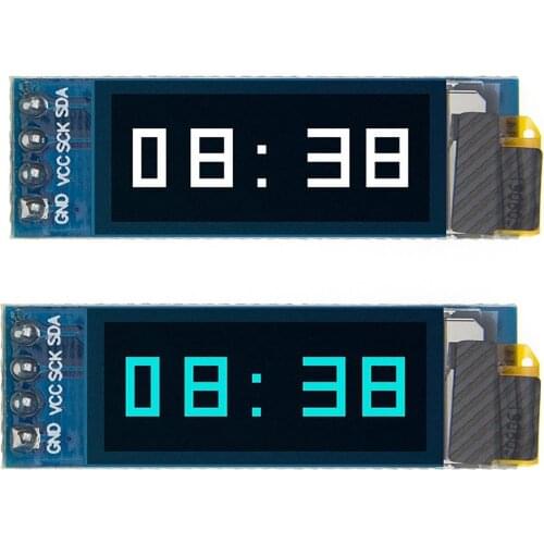 0.91 Inch 6Pin IIC I2C SPI Interface OLED White LCD Display Module 0.91" Drive SSD136 Board For Arduino Raspberry Pi SMT32