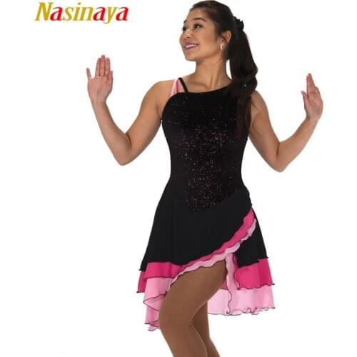 Nasinaya Figure Skating Dress Customized Competition Ice Skating Skirt for Girl Women Kids Patinaje Gymnastics Performance 310