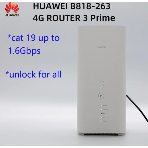 Unlocked new Huawei B818 4G Router 3 Prime LTE CAT19 Router 4G LTE huawei B818-263 PK B618s-22d B618s-65d B715s-23c