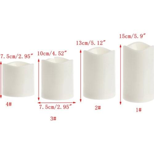 Romantic Flameless LED Electronic Candles Light Wedding Scented Wax Home Decor